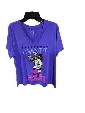 Disney Minnie Mouse Graphic T-Shirt "I Want It All" Size 2X